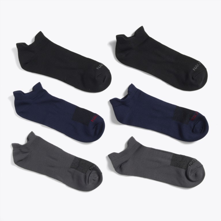 Nautica Atléticos Low-cut Microfiber , 6-pack Negras | XNaq5dyN