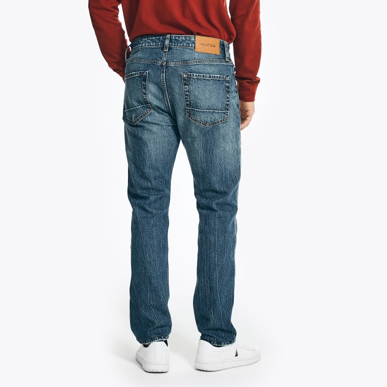 Nautica Atléticos Slim Stretch Denim Azules | hWI6TGL8