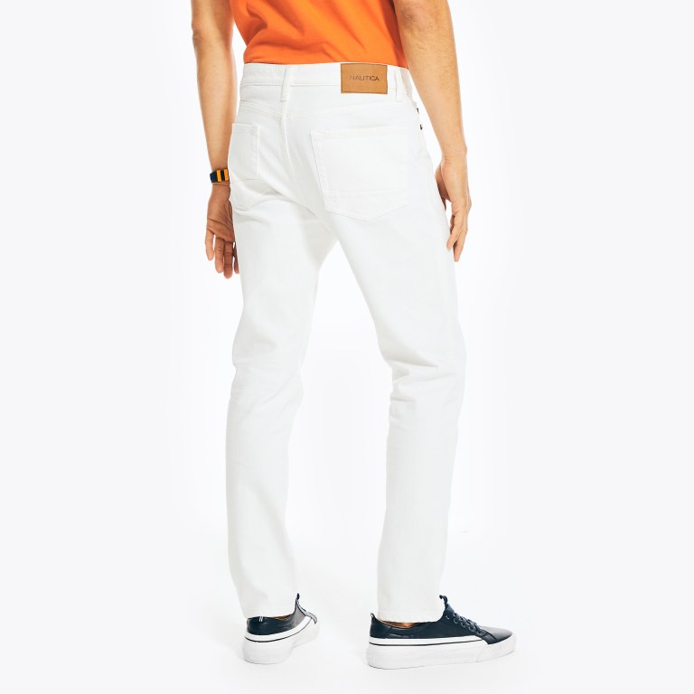 Nautica Atléticos Slim Stretch Denim Blancas | LwPxtVNf