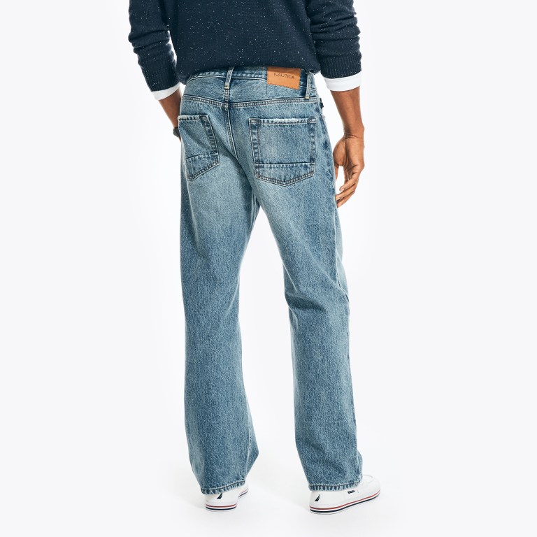 Nautica Authentic Loose Denim Azules | Q9m01SVU