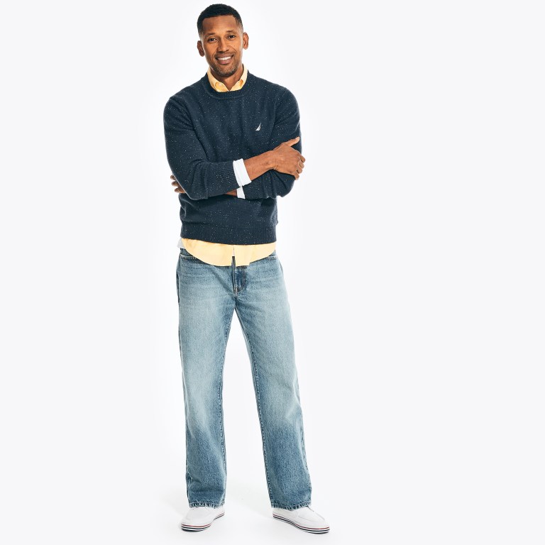 Nautica Authentic Loose Denim Azules | Q9m01SVU