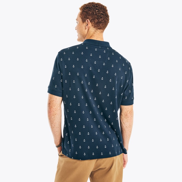 Nautica Classic Fit Anchor Print Azul Marino | tF35KXH0