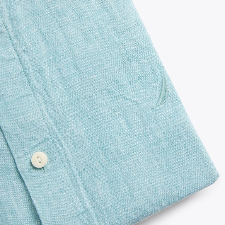 Nautica Classic Fit Linen Azules | HFDR7RzY