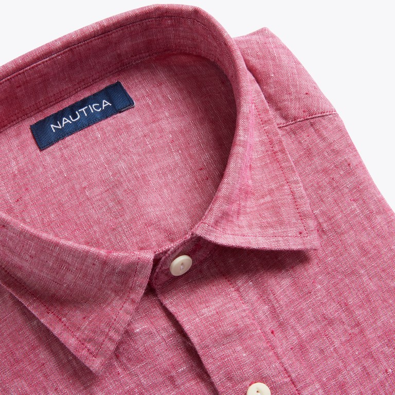 Nautica Classic Fit Linen Rosas Claro | aiWqRYFg