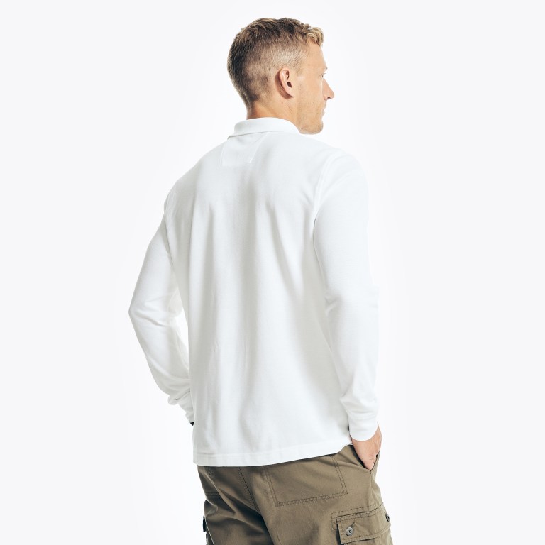 Nautica Classic Fit Long-sleeve Deck Blancas | hEIixOls