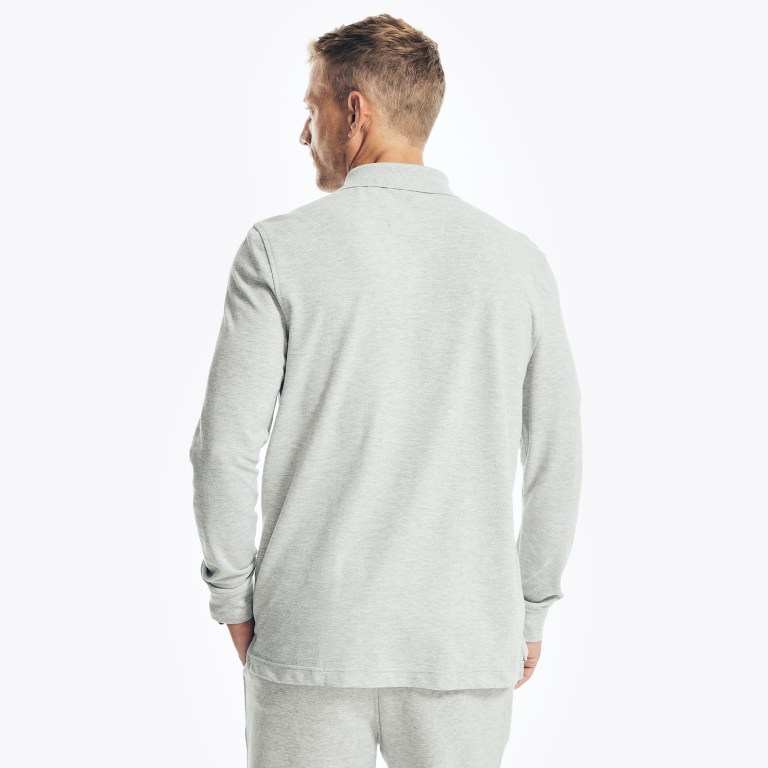 Nautica Classic Fit Long-sleeve Deck Gris | Mo7jsrlD