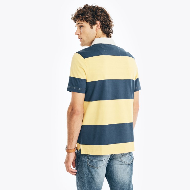 Nautica Classic Fit Rugby Striped Amarillo | YbMXN07P