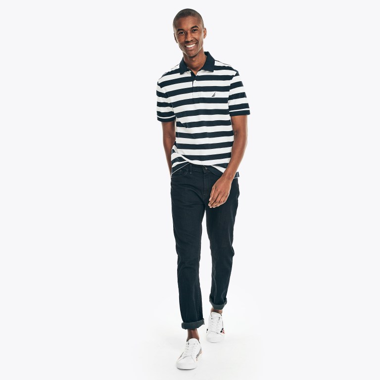 Nautica Classic Fit Striped Azul Marino | Um87vyFB