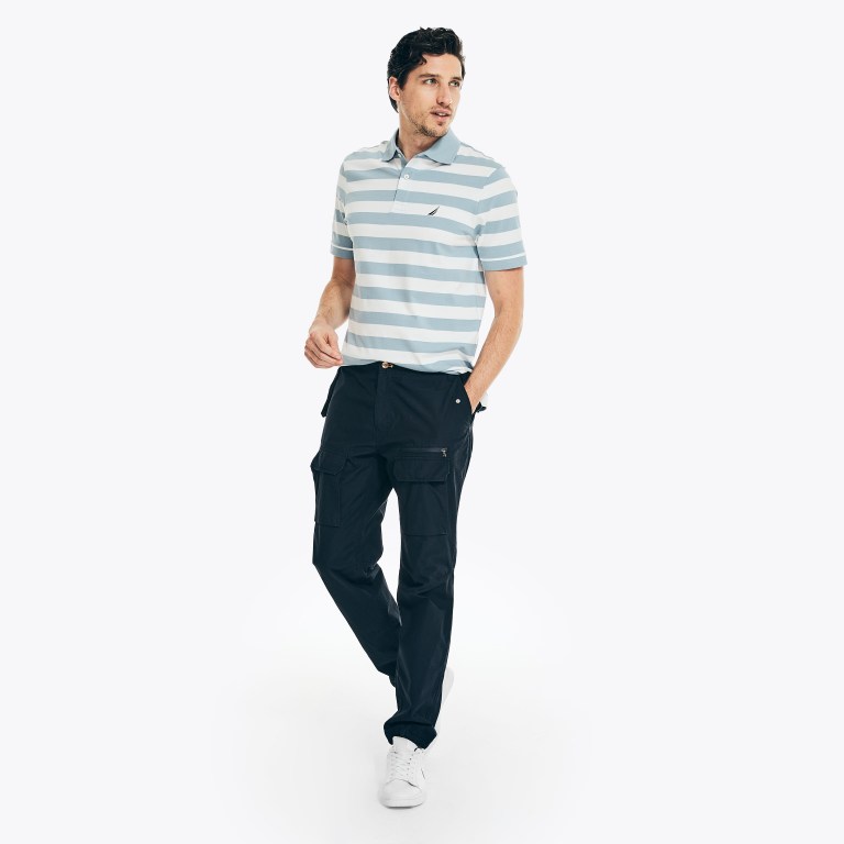 Nautica Classic Fit Striped Azules | HWJBc3US