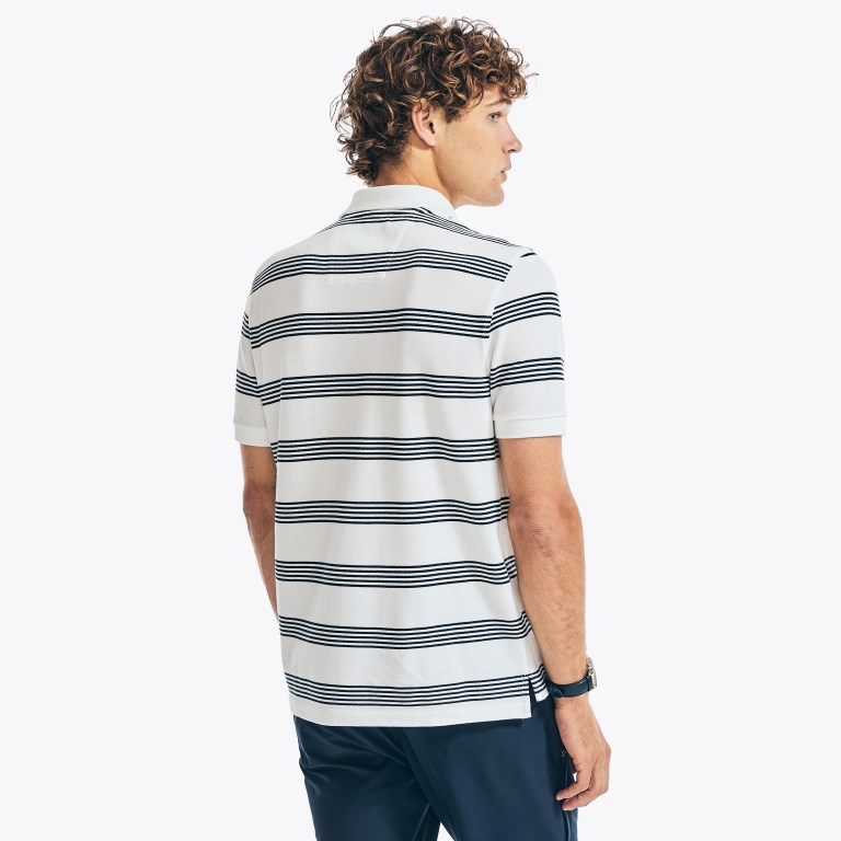 Nautica Classic Fit Striped Deck Blancas | tISPGEJj