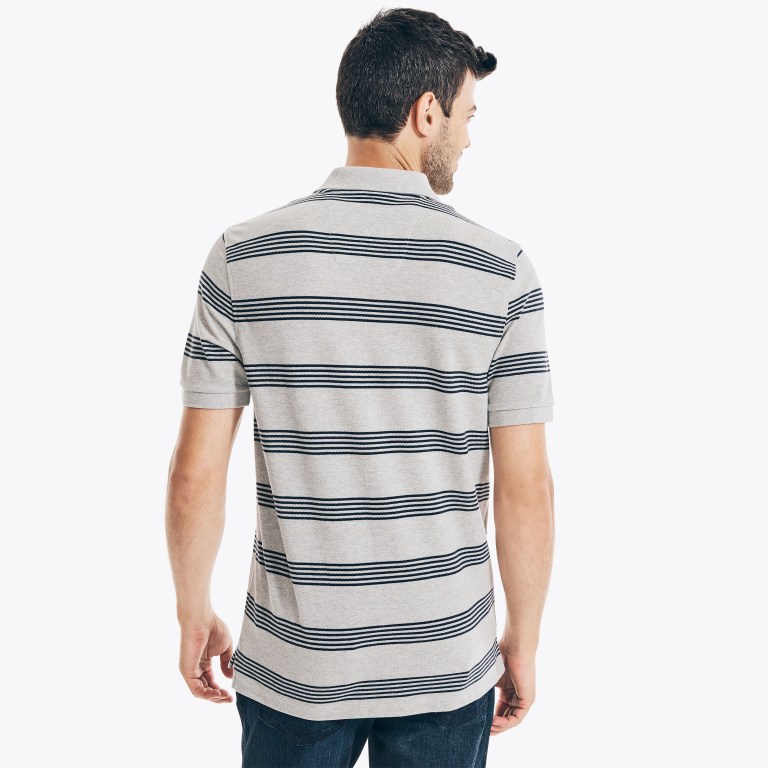 Nautica Classic Fit Striped Deck Gris | 0txacxe4