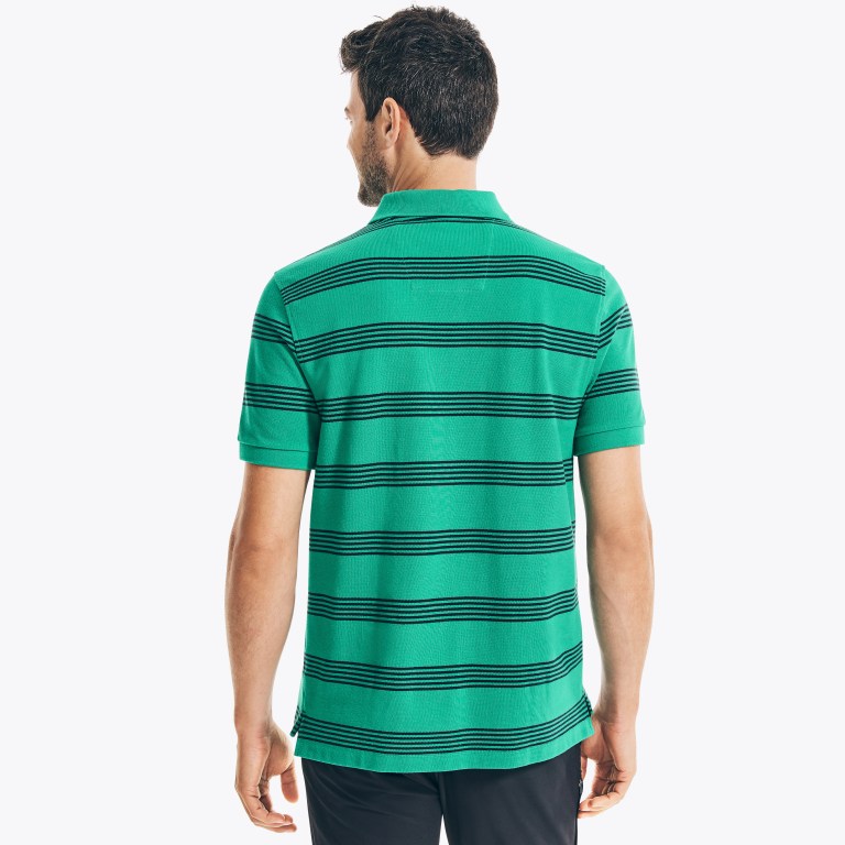 Nautica Classic Fit Striped Deck Verde | xkWrIdJp