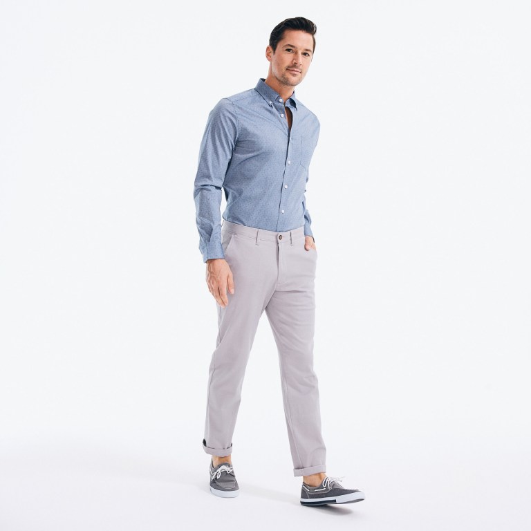 Nautica Classic Fit Twill Gris | Xj4To5Y5