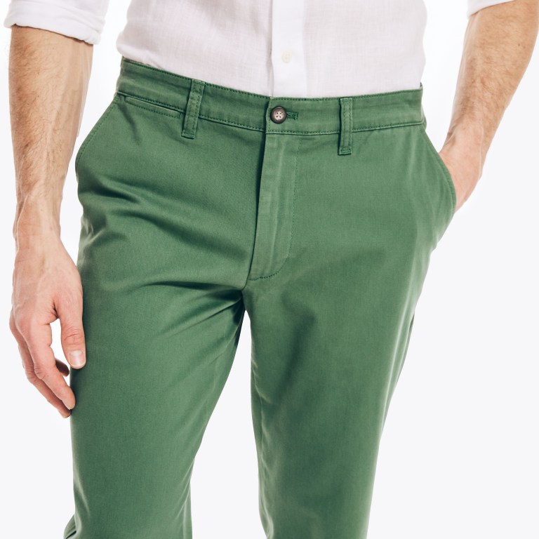 Nautica Classic Fit Twill Verde | UnfeJ4WZ