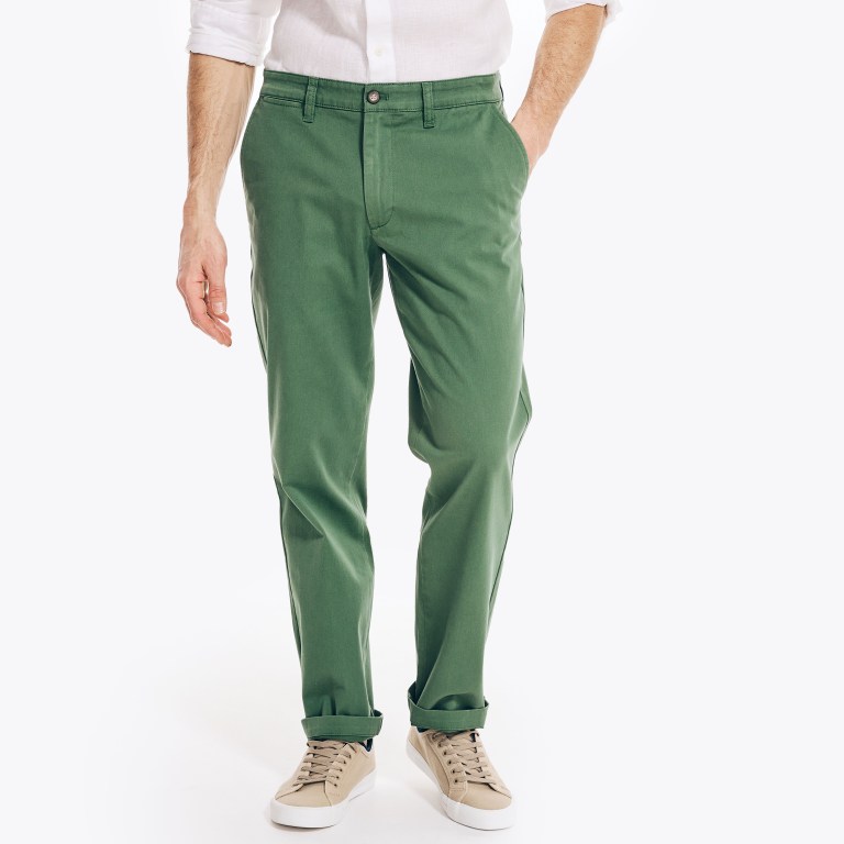 Nautica Classic Fit Twill Verde | UnfeJ4WZ