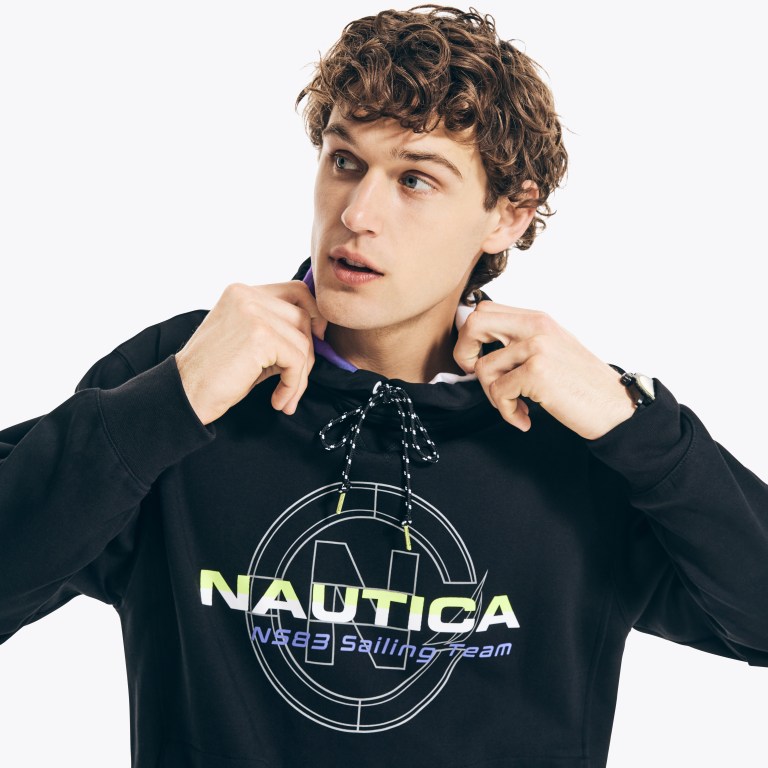 Nautica Competición Sailing Team Pullover Hoodie Negras | O0o09YrA