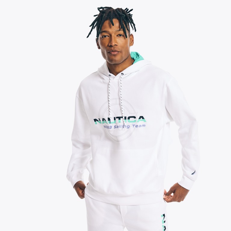 Nautica Competición Sailing Team Pullover Hoodie Blancas | TjAn0Y4l