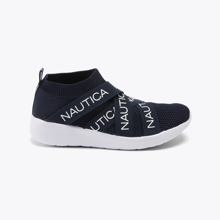 Nautica Crisscross Logo-strap Azul Marino | lztV64Wl