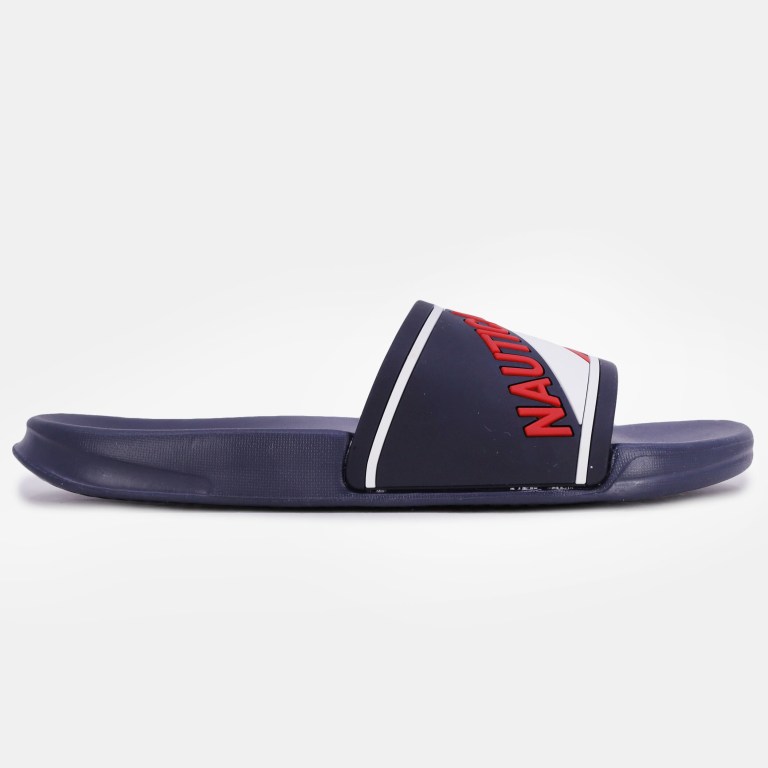 Nautica Embossed Striped Logo Azul Marino | boYKZVk2