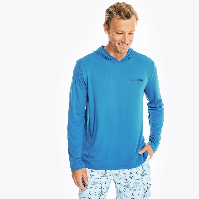 Nautica Encapuchado Long-sleeve Azul Marino | adhkr8vE