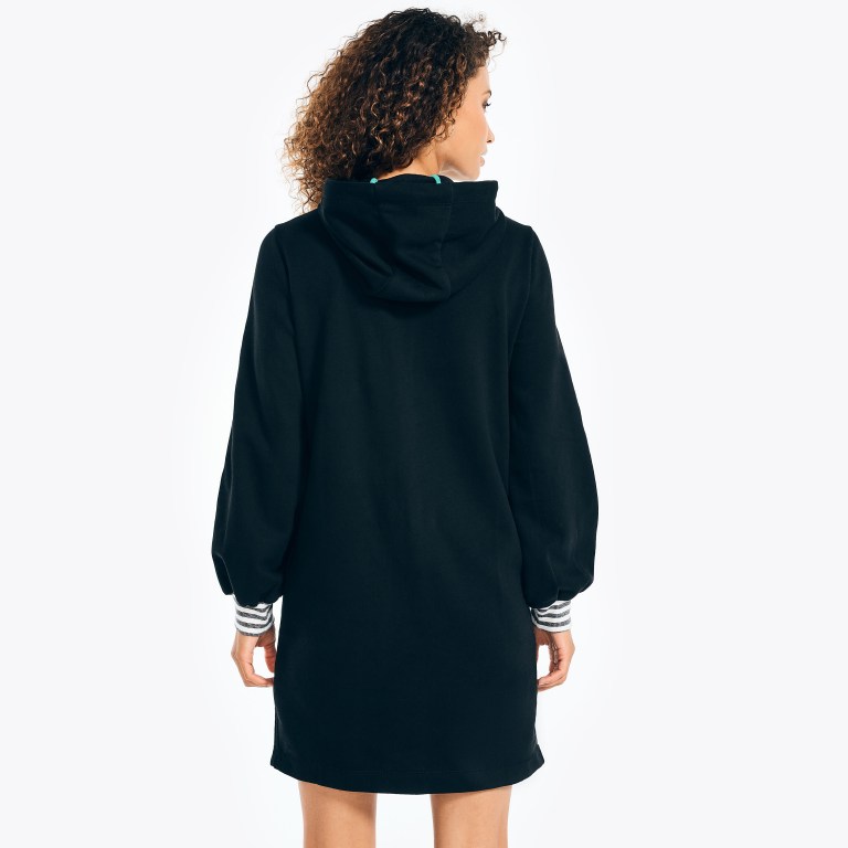 Nautica Fleece Hoodie Negras | MXiH2zHC