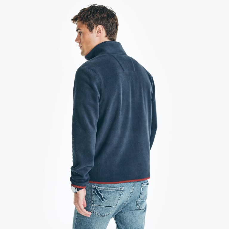 Nautica Full-zip Nautex Fleece Azul Marino | YwEFlyzo