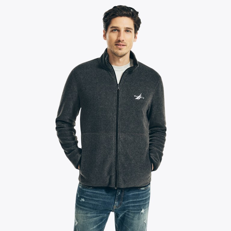 Nautica Full-zip Nautex Fleece Gris | DRsCCr2i