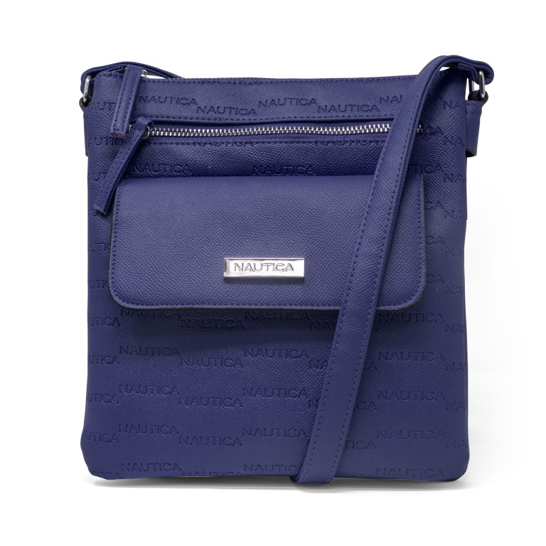 Nautica Key Largo Lona Crossbody Azul Marino | MShrtZrr