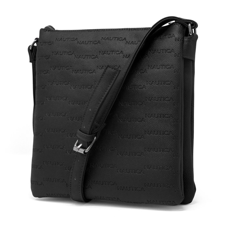 Nautica Key Largo Lona Crossbody Negras | Oeztz5PL