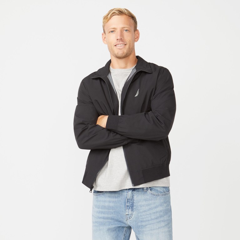 Nautica Ligeros Rainbreaker Bomber Negras | Ik33zRsp