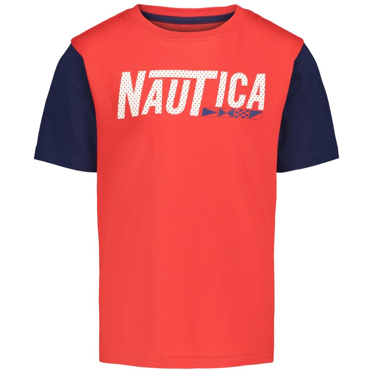 Nautica Little Nautica Mesh Logo (4-7) Rojas | pmyfKt40