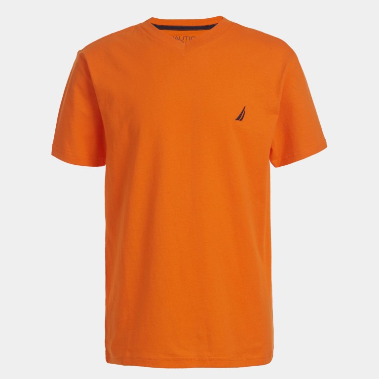 Nautica Little Strait V-neck Tee (4-7) Naranjas | RbOMJfpm