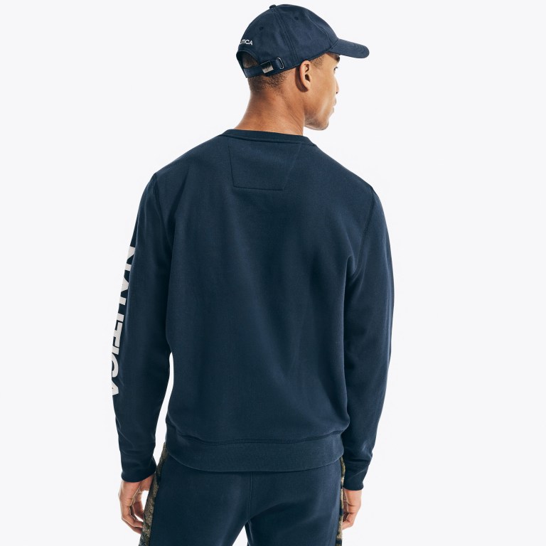 Nautica Logo Crewneck Azul Marino | sIaQqwaD