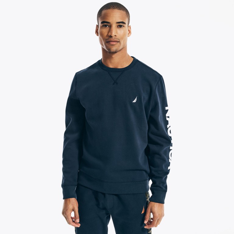 Nautica Logo Crewneck Azul Marino | sIaQqwaD