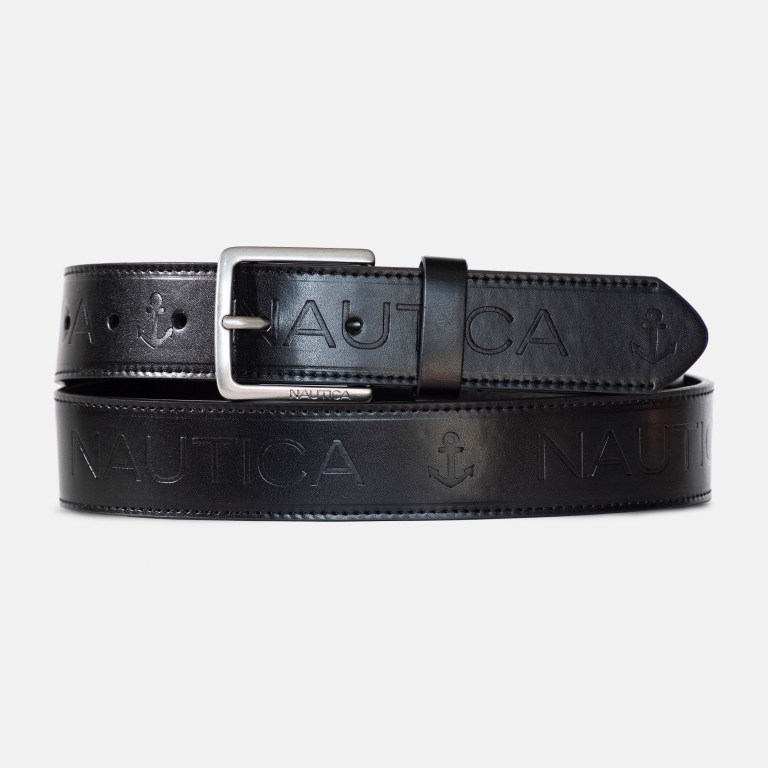 Nautica Logo Embossed Negras | GJWOprNX