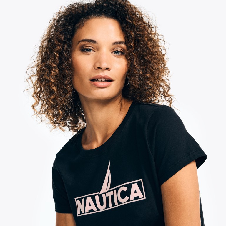 Nautica Logo Estampadas Negras | dZFiBCjz