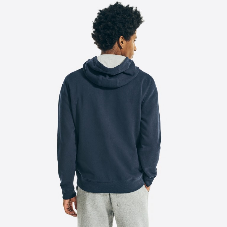 Nautica Logo Pullover Hoodie Azul Marino | 2dxHFTxf