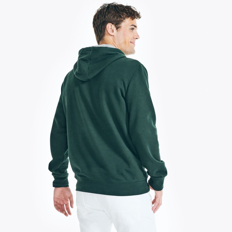 Nautica Logo Pullover Hoodie Azules | HJ8I4UM4