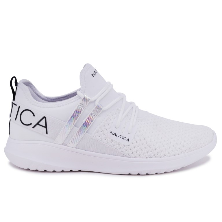 Nautica Logo-strap Mesh Blancas Azules | 6m8fSY9n