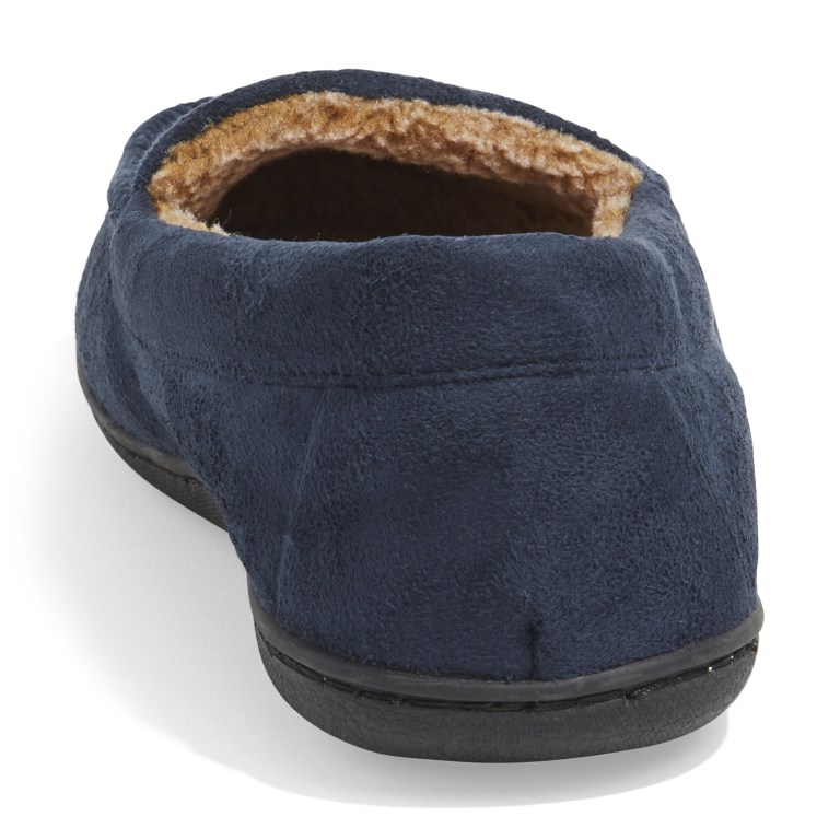 Nautica Microsuede Fleece Forro Slippers Azul Marino | mGk3pvck