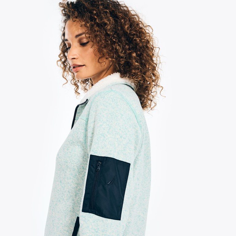 Nautica Mock-neck Fleece Azules | BSI5dhUF