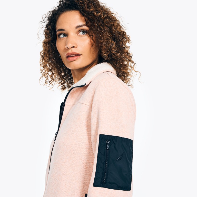 Nautica Mock-neck Fleece Burdeos | aVCepQAz