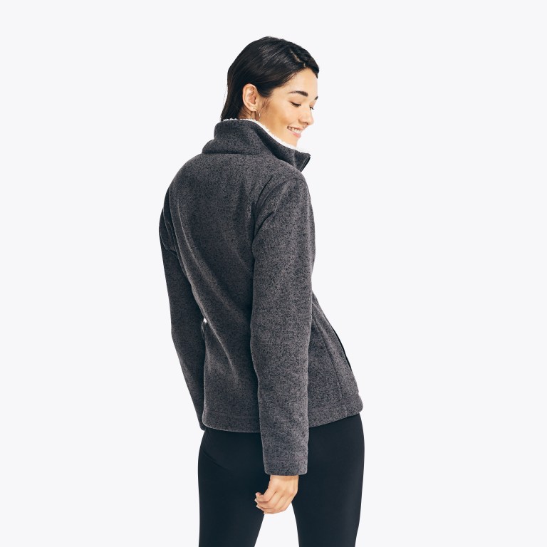 Nautica Mock-neck Fleece Negras | cKVaVM6A