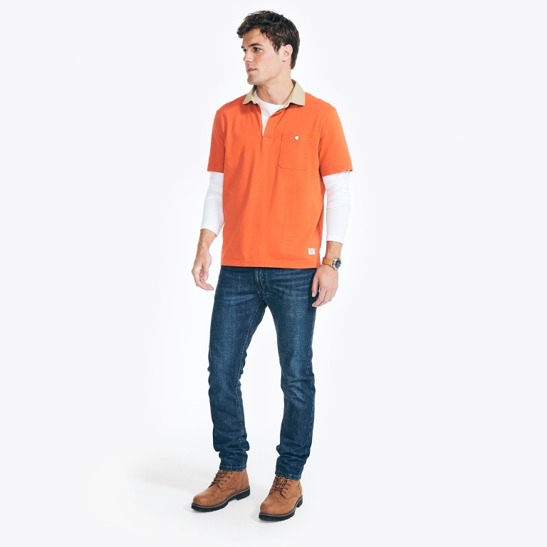 Nautica Nautica Co. Classic Fit Naranjas | oQzPhbc8