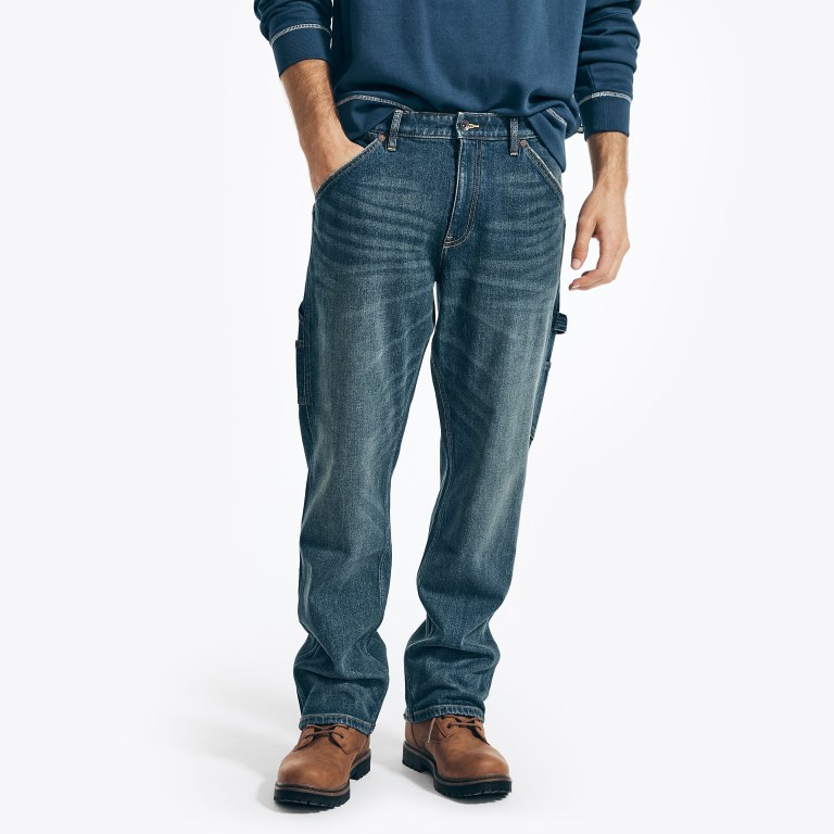 Nautica Nautica Co. Relaxed Fit Carpenter Denim Azules | 3xQX1krm