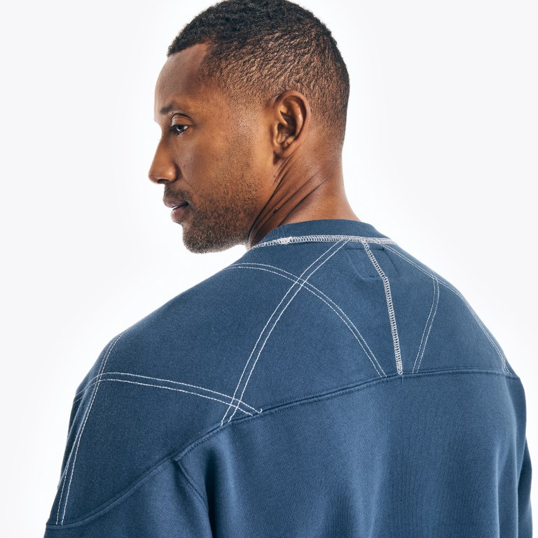 Nautica Nautica Co. Sustainably Crafted Crewneck Azules | uTwf1wIR