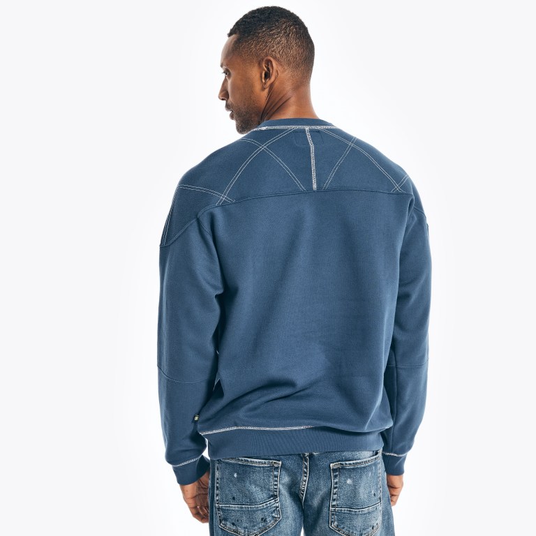 Nautica Nautica Co. Sustainably Crafted Crewneck Azules | uTwf1wIR