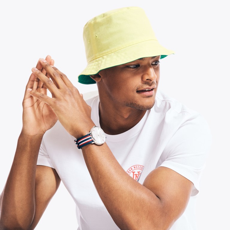 Nautica Nautica X Urban Necessities Reversible Bucket Amarillo | IrCYJ1EU