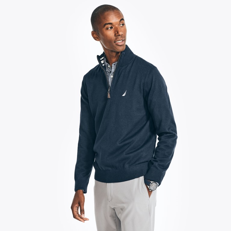 Nautica Navtech Quarter-zip Azul Marino | K22fVflN