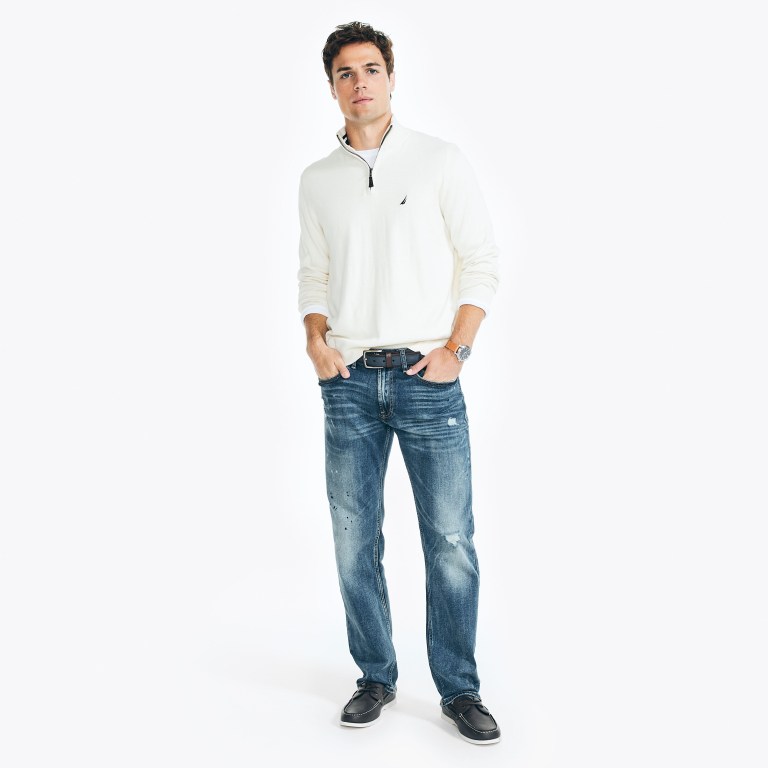 Nautica Navtech Quarter-zip Blancas | 9BugJKbN